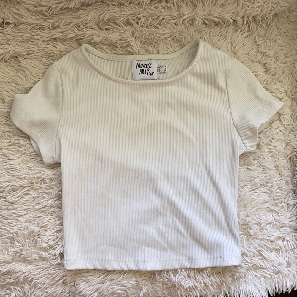 Princess Polly Cream Shirt